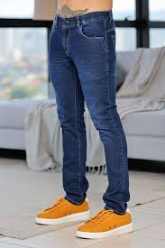 Calça jeans masculina skinny com lycra modelo54613